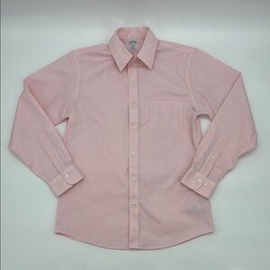 Brooks Brothers Men's 1818 Regent fit Pink Dress‎ Shirt size 14 1/2-2/3 - small